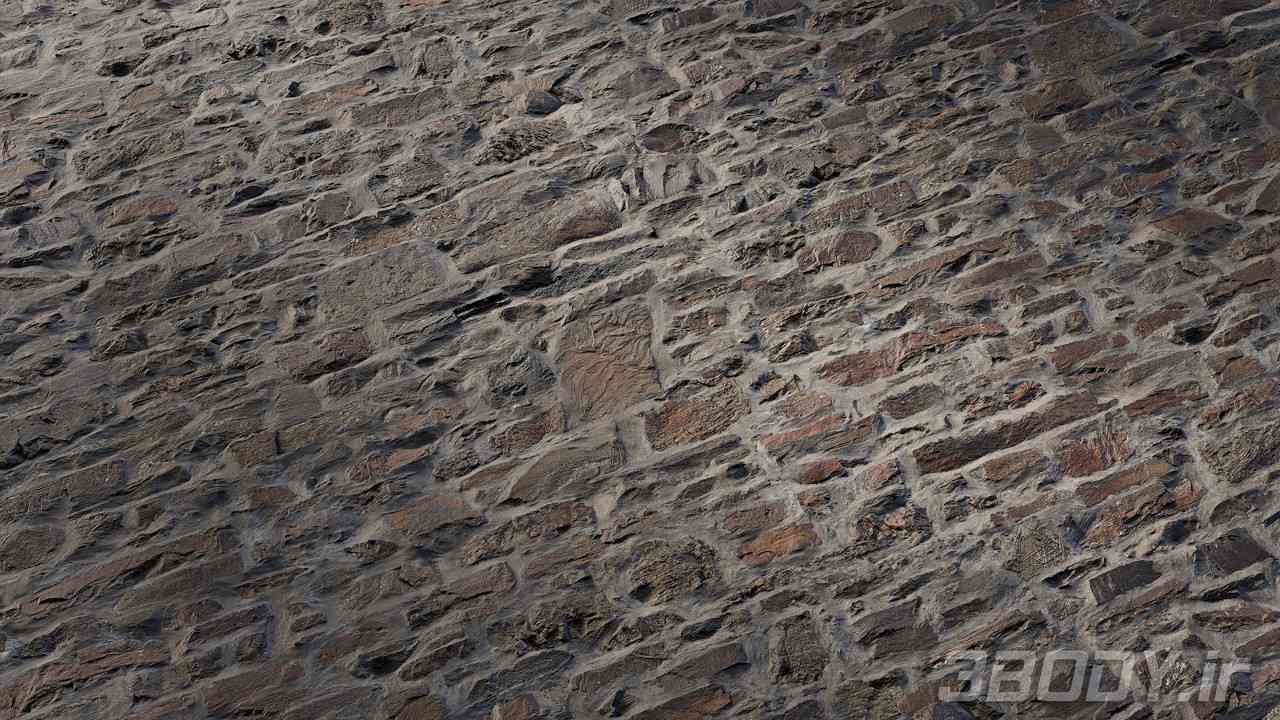 متریال دیوار سنگی stone wall عکس 1